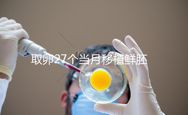 取卵27個(gè)當(dāng)月移植鮮胚別想了，成功率低不說(shuō)當(dāng)心全軍覆沒(méi)