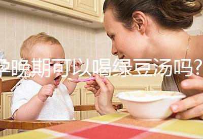 孕晚期可以喝綠豆湯嗎?聽說可以去胎毒!