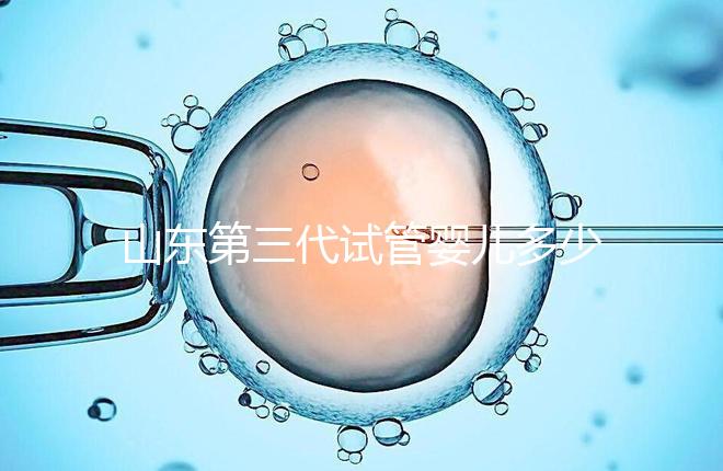 山東第三代試管嬰兒多少錢？2025最新收費明細曝光