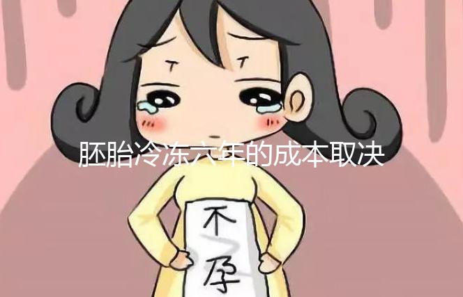 胚胎冷凍六年的成本取決于機構，解凍后是否可以移植