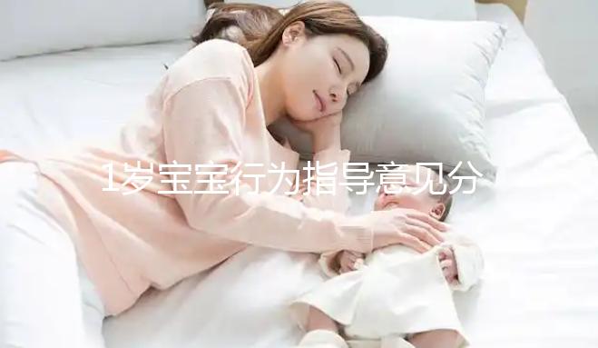 1歲寶寶行為指導(dǎo)意見分享,訓(xùn)練后能力評(píng)測81分不成問題